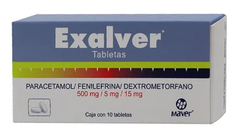 EXALVER 500/5/15MG TABLETAS CON 10 (GI)