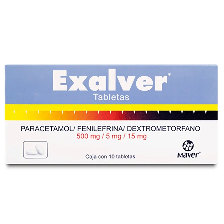 EXALVER 500/5/15MG TABLETAS CON 10 (GI)