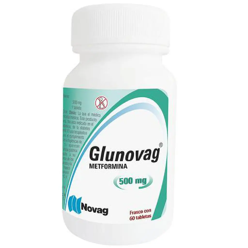 GLUNOVAG 500MG TABLETAS CON 60 (GI)