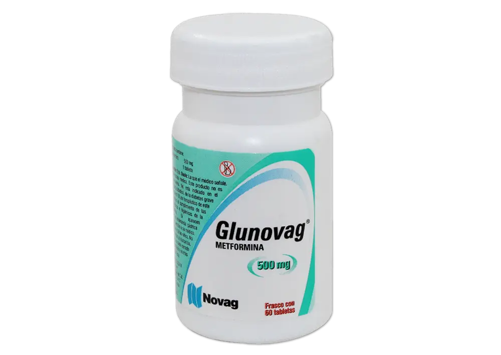 GLUNOVAG 500MG TABLETAS CON 60 (GI)