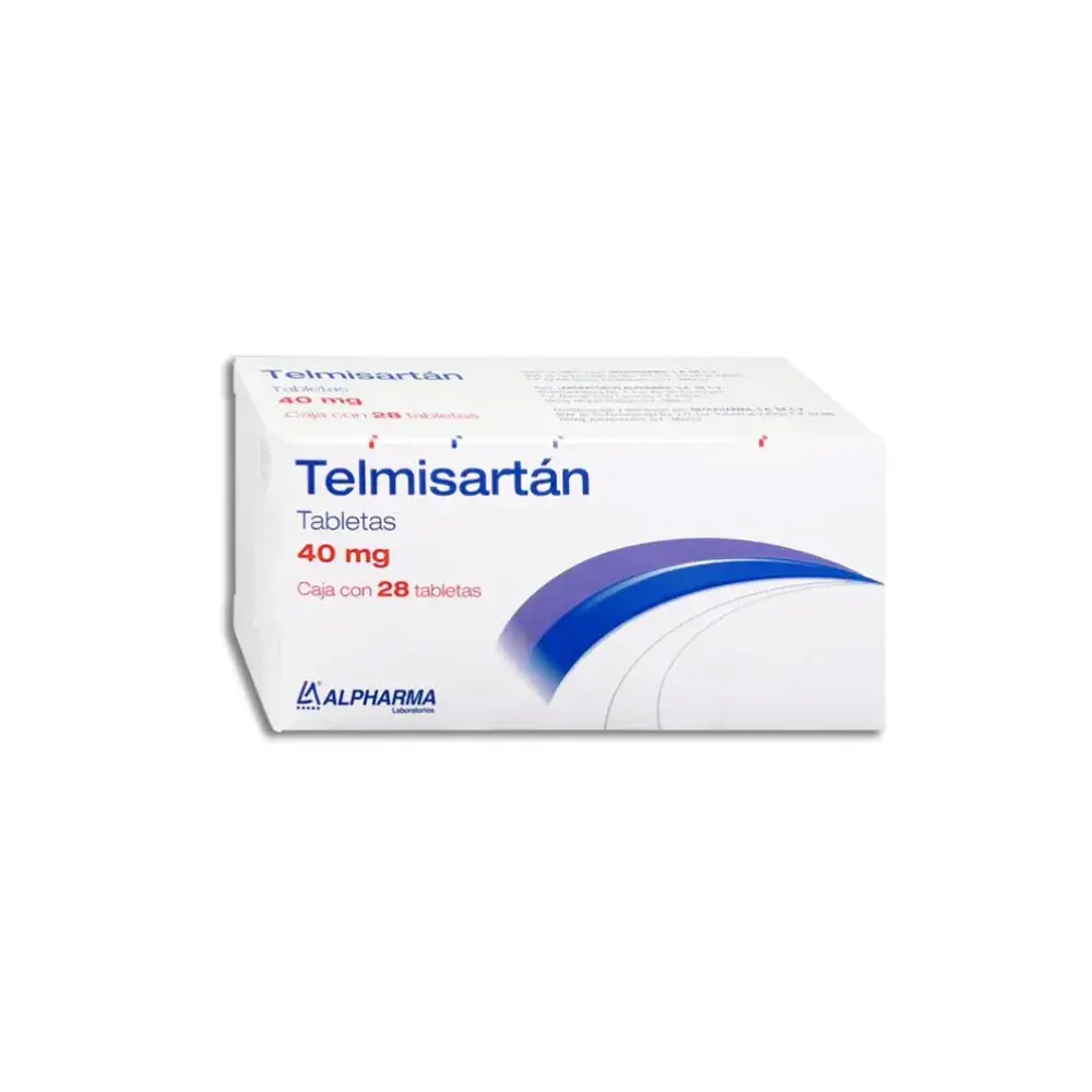 TELMISARTAN ALPHARMA 40MG TABLETAS CON 28 (GI)