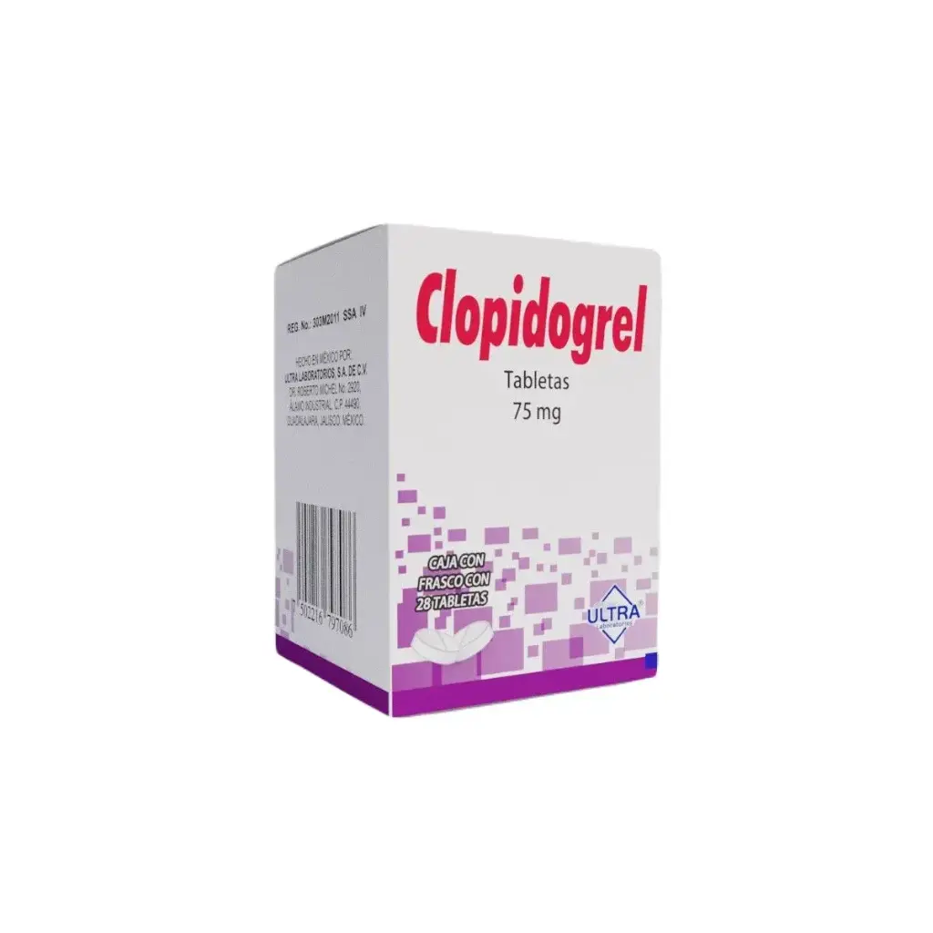 CLOPIDOGREL ULTRA 75MG TABLETAS CON 28 (GI)