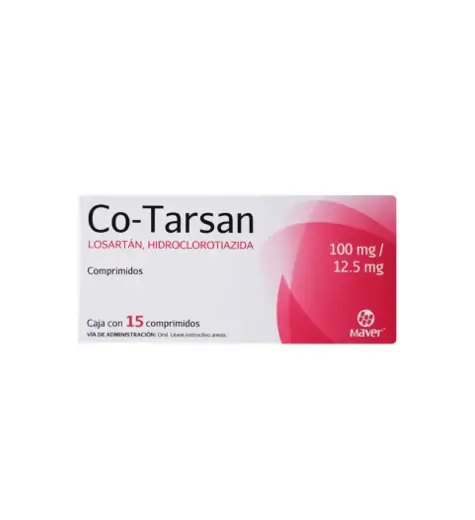 CO-TARSAN 100/12.5MG TABLETAS CON 15 (GI)