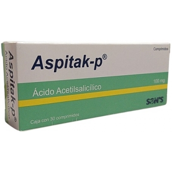 ASPITAK-P 100MG TABLETAS CON 30 (GI)