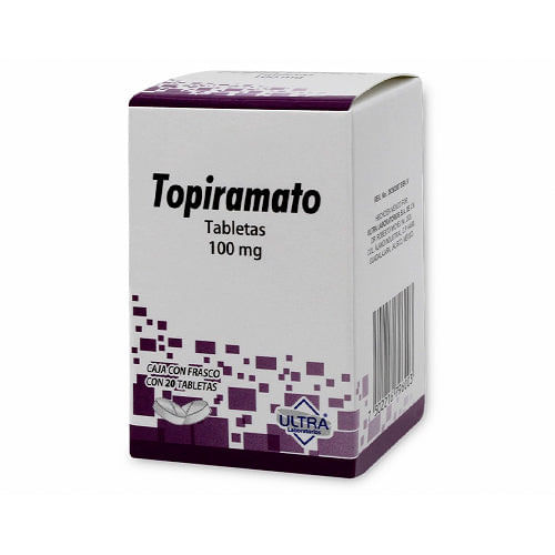 TOPIRAMATO ULTRA 100MG TABLETAS CON 20 (GI)