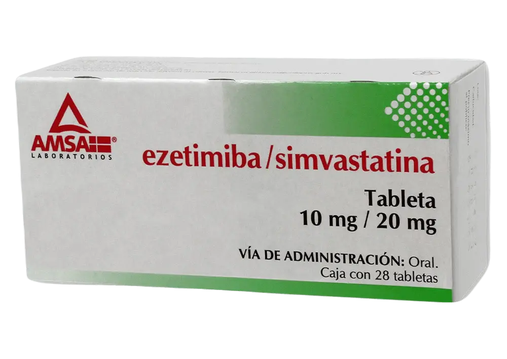 EZETIMIBA-SIMVASTATINA AMSA 10/20MG TABLETAS CON 28 (GI)