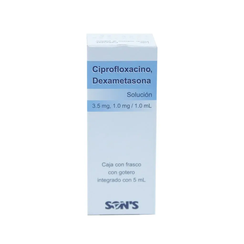 CIPROFLOXACINO/DEXAMETASONA SOLUCION OFT 5 ML (GI)