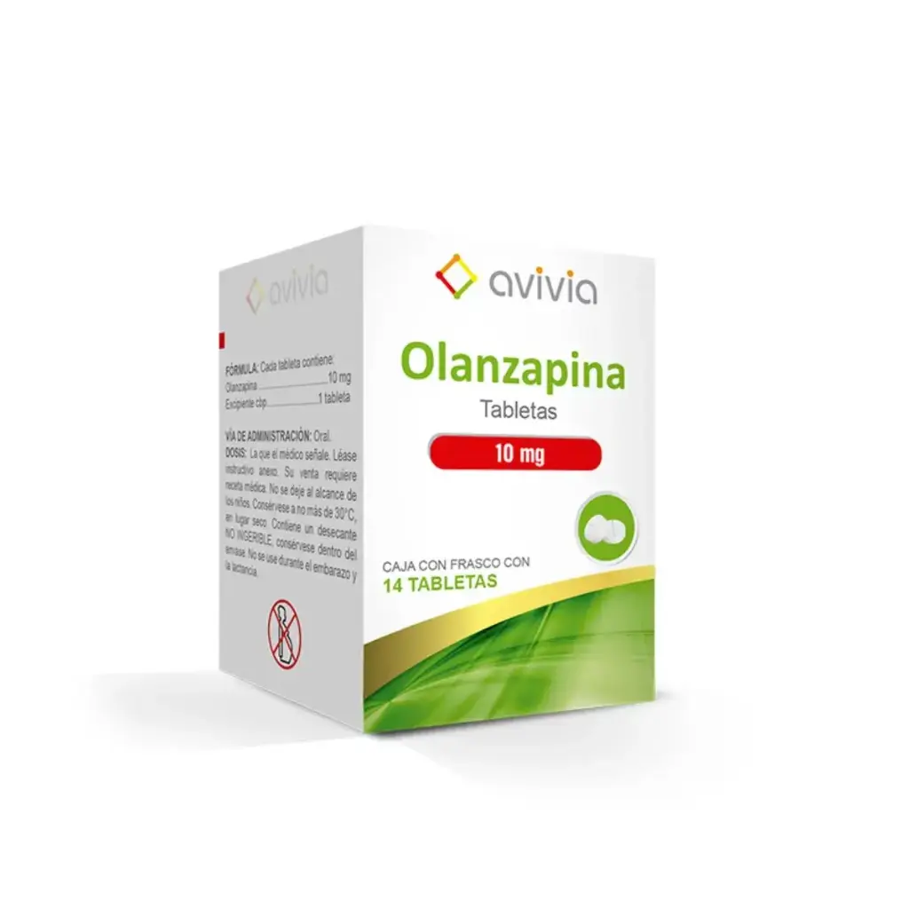 OLANZAPINA AVIVIA 10MG TABLETAS CON 14 (GI)