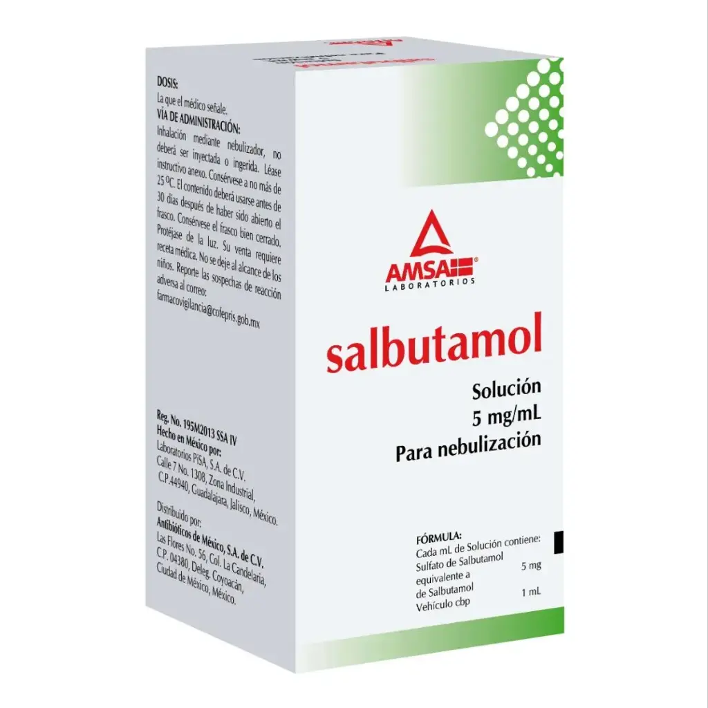 SALBUTAMOL AMSA NEBULIZADOR 5MG SOLUCION 10ML (GI)