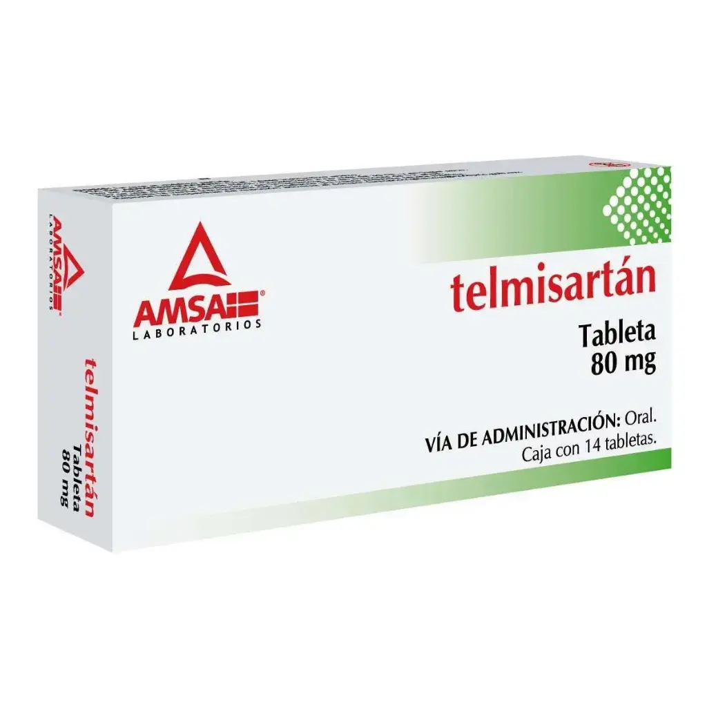 TELMISARTAN AMSA 80MG TABLETAS CON 14 (GI)