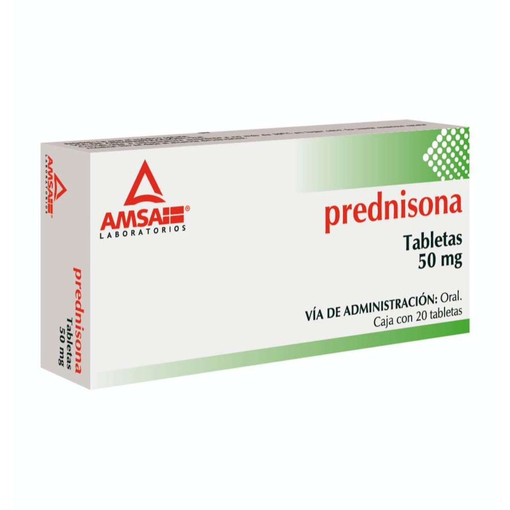 PREDNISONA AMSA 50MG TABLETAS CON 20 (GI)