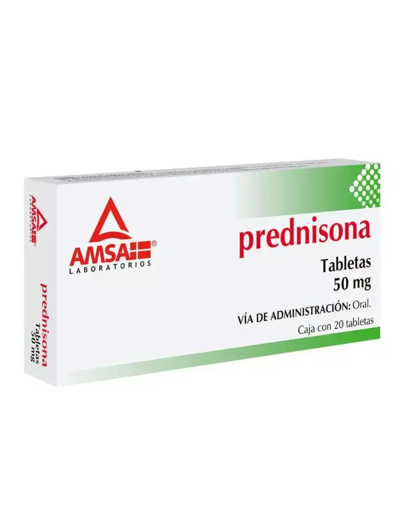 PREDNISONA AMSA 50MG TABLETAS CON 20 (GI)