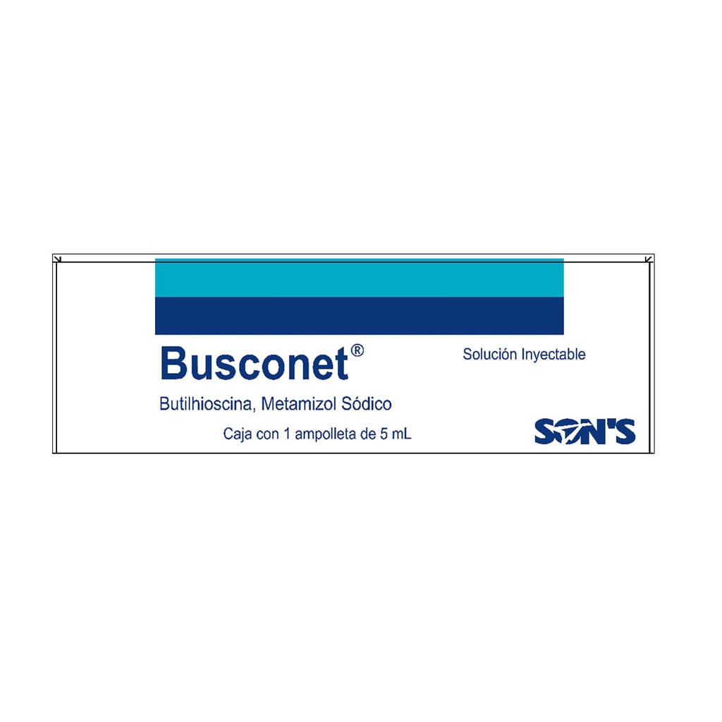 BUSCONET 20MG/2.5G/5ML AMPULA CON 1 (GI)