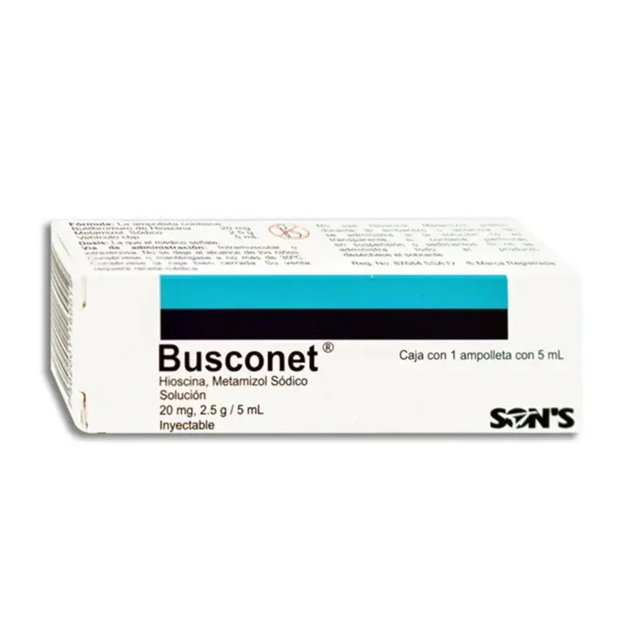 BUSCONET 20MG/2.5G/5ML AMPULA CON 1 (GI)