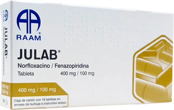 JULAB 400/100MG TABLETAS CON 16 (GI)