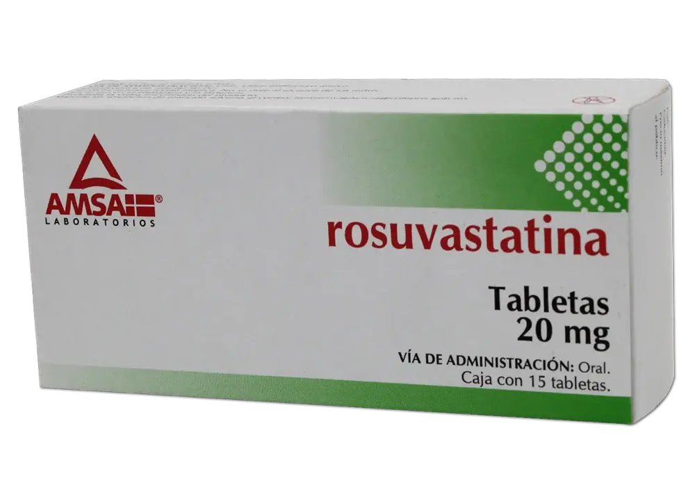 ROSUVASTATINA AMSA 20MG TABLETAS CON 15 (GI)