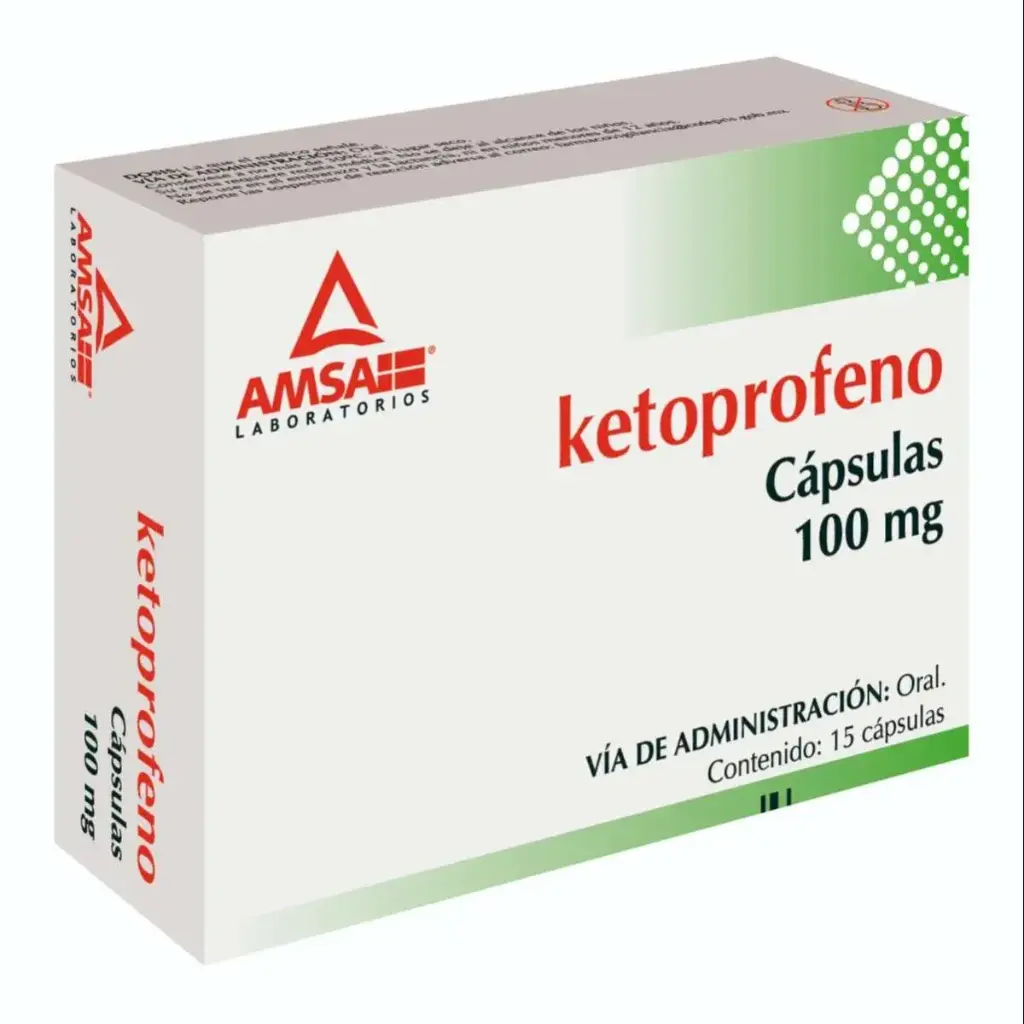 KETOPROFENO AMSA 100MG CAPSULAS CON 15 (GI)