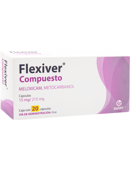 FLEXIVER COMPUESTO 215/15 MG CAPSULAS CON 20 (GI)