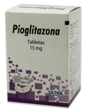 PIOGLITAZONA 15 MG TABLETAS CON 7 (GI)