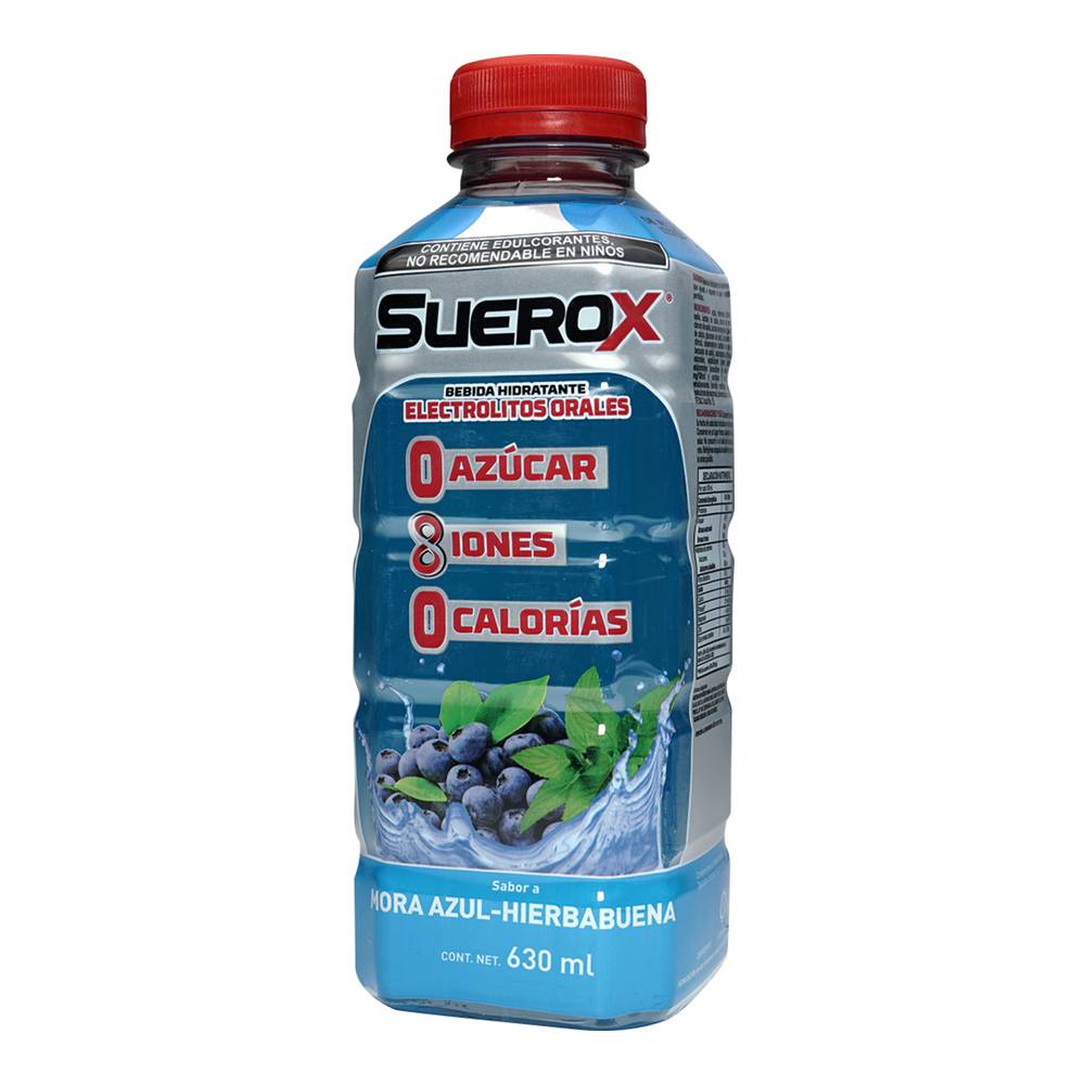 SUEROX 8 IONES MORA AZUL-HIERBABUENA 630ML