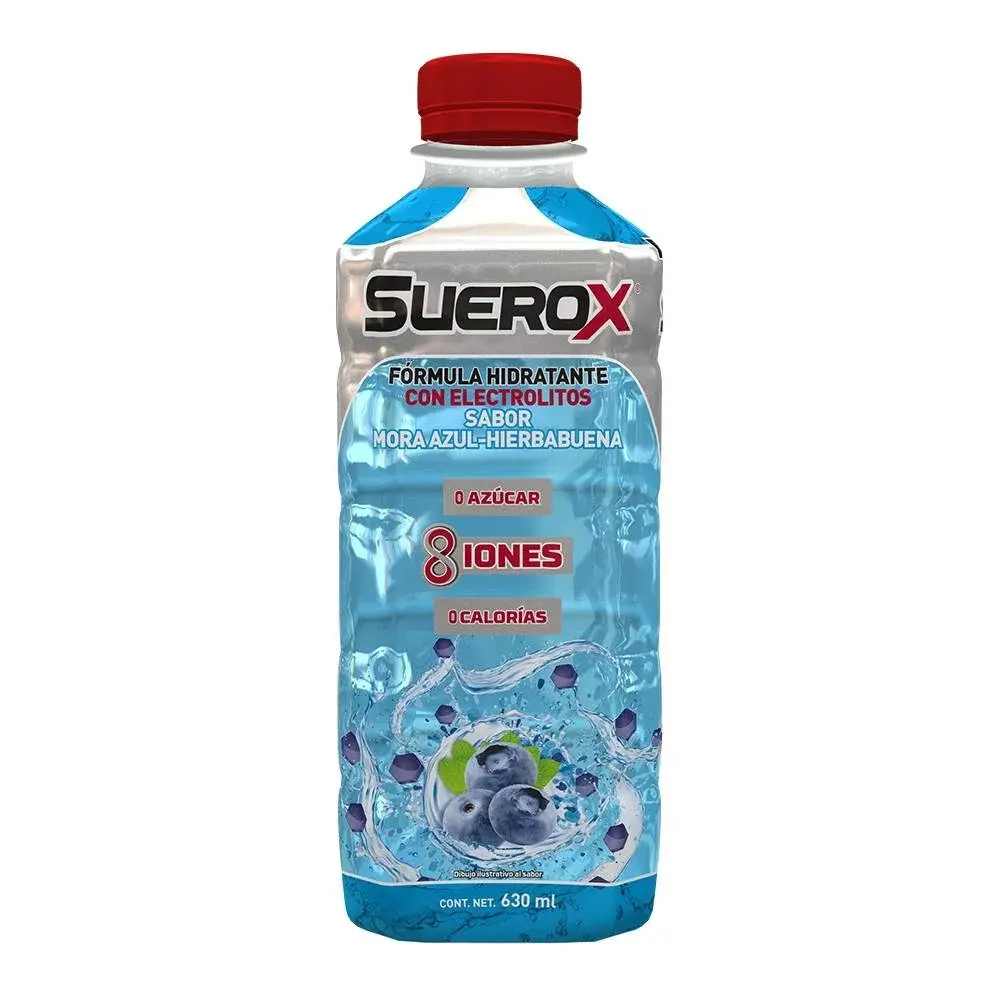 SUEROX 8 IONES MORA AZUL-HIERBABUENA 630ML