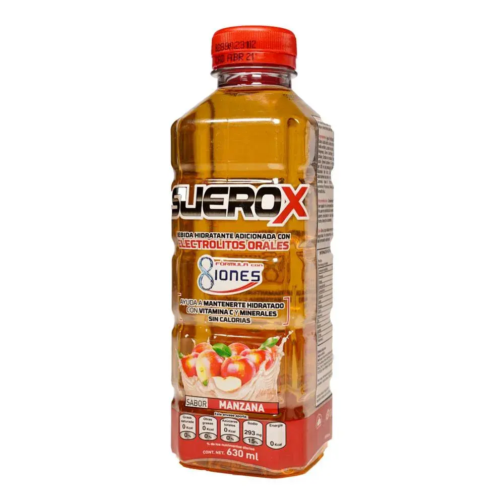 SUEROX 8 IONES MANZANA 630ML