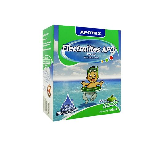 ELECTROLITOS APO LIMON SOBRES POLVO CON 4