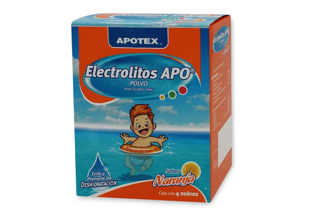 ELECTROLITOS APO NARANJA SOBRES POLVO CON 4