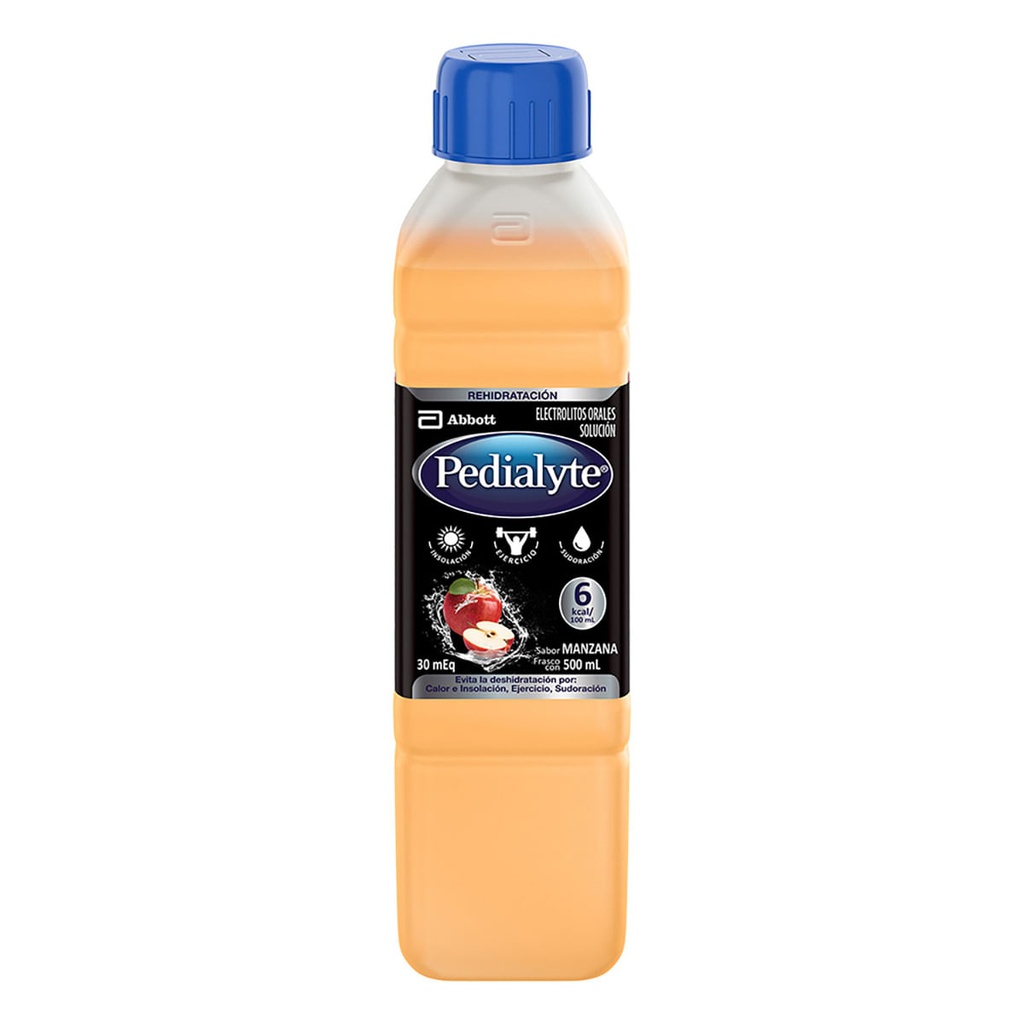 PEDIALYTE 30-MEQ MANZANA 500ML