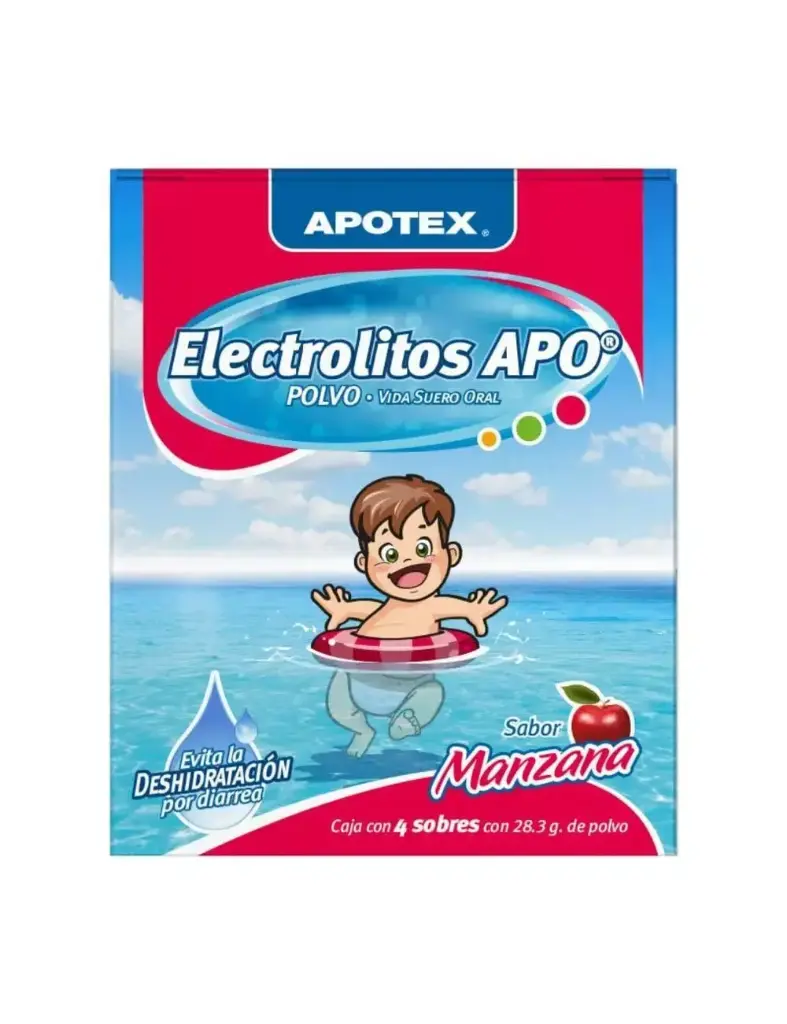 ELECTROLITOS APO MANZANA SOBRES POLVO CON 4