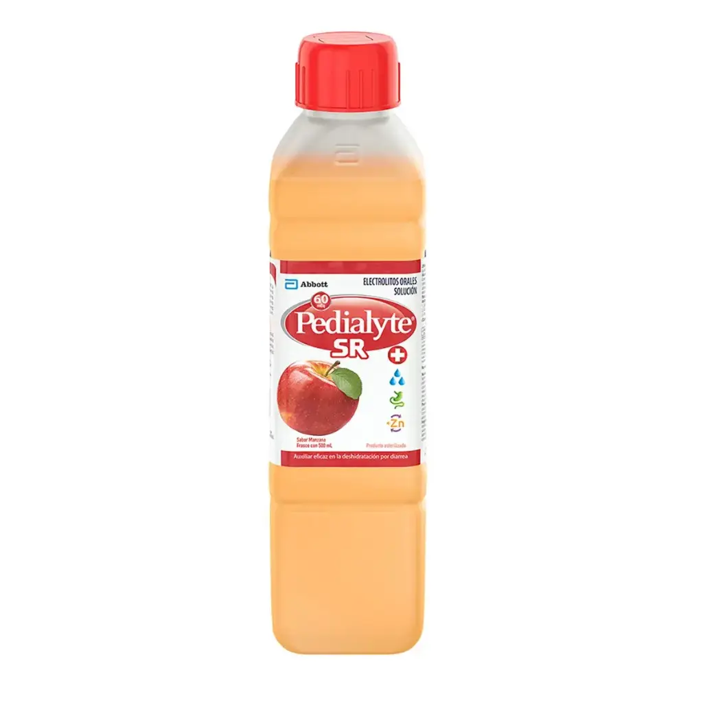 PEDIALYTE SR 60-MEQ MANZANA 500ML