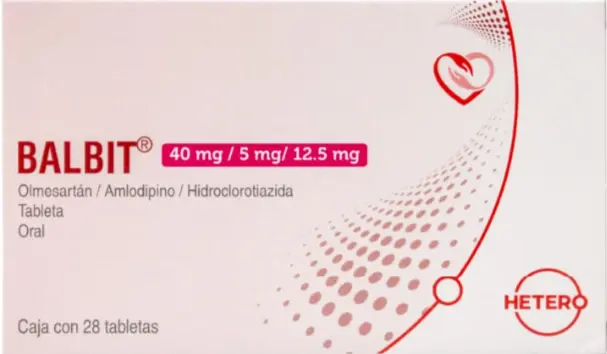 BALBIT 40 MG/5MG/12.5MG TABLETAS CON 28