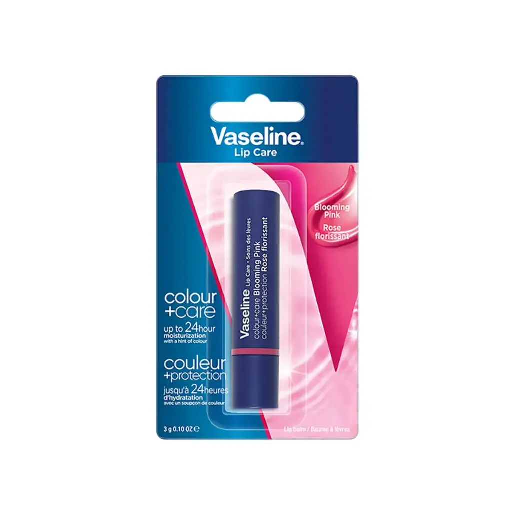 BALSAMO LABIAL VASELINE LIP CARE BLOOMING PINK 3G
