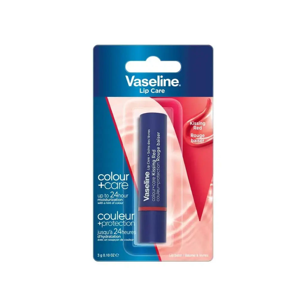 BALSAMO LABIAL VASELINE LIP CARE KISSING RED 3G