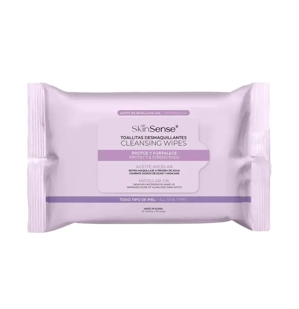 TOALLAS DESMAQUILLANTES SKIN SENSE SEMILLA UVA CON 25