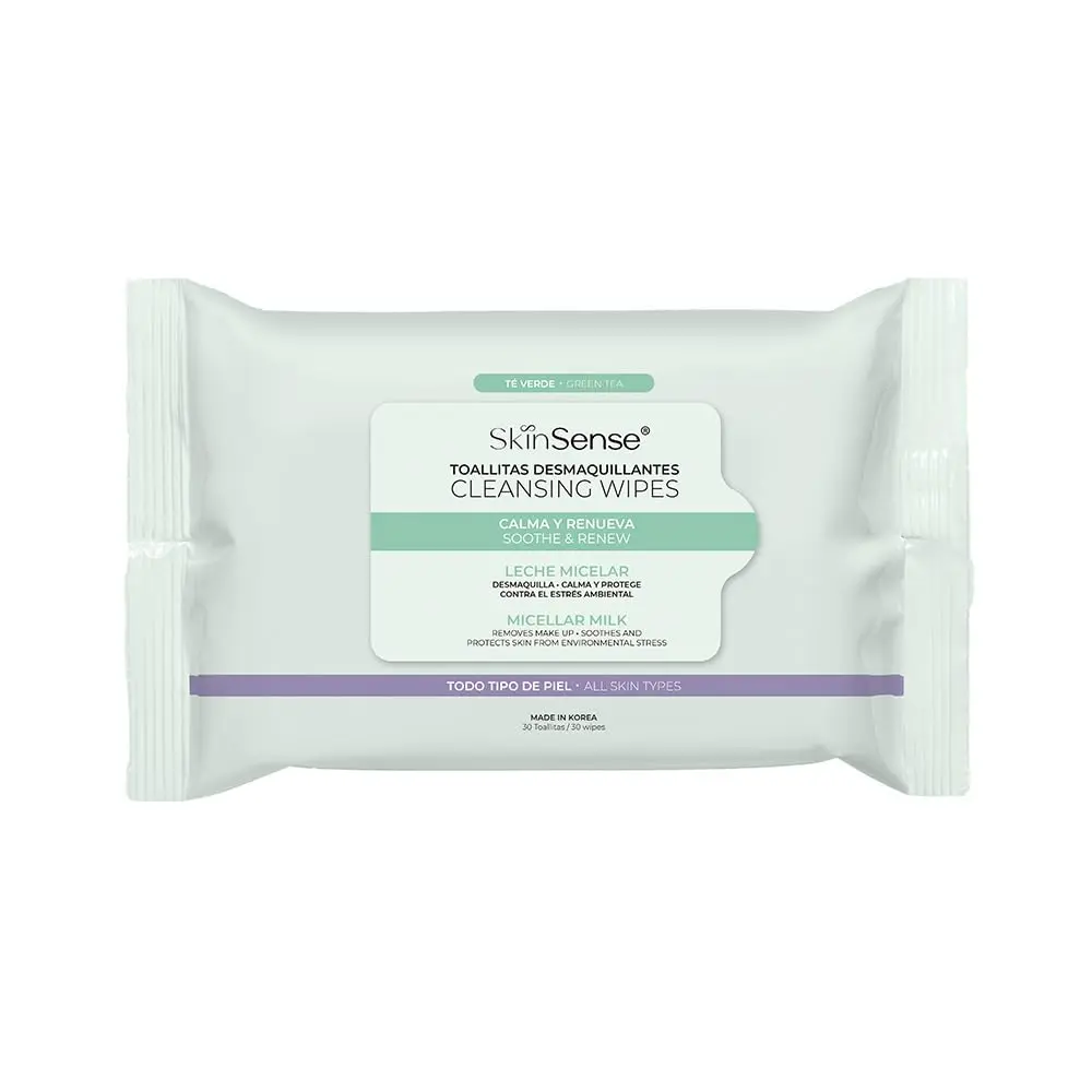 TOALLAS DESMAQUILLANTES SKIN SENSE TE VERDE CON 25