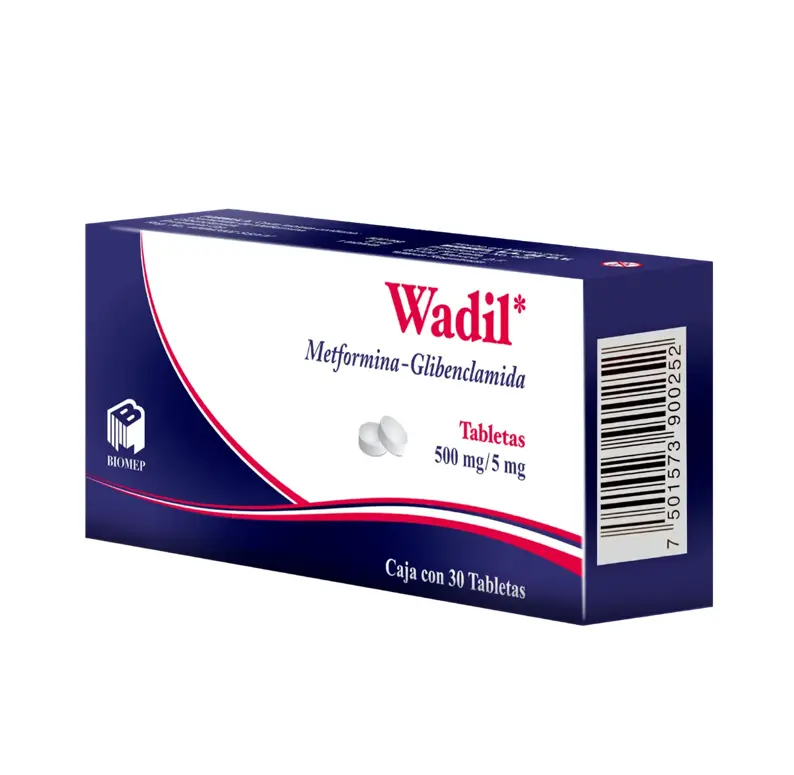 WADIL 500/5MG TABLETAS C/30 (GI)