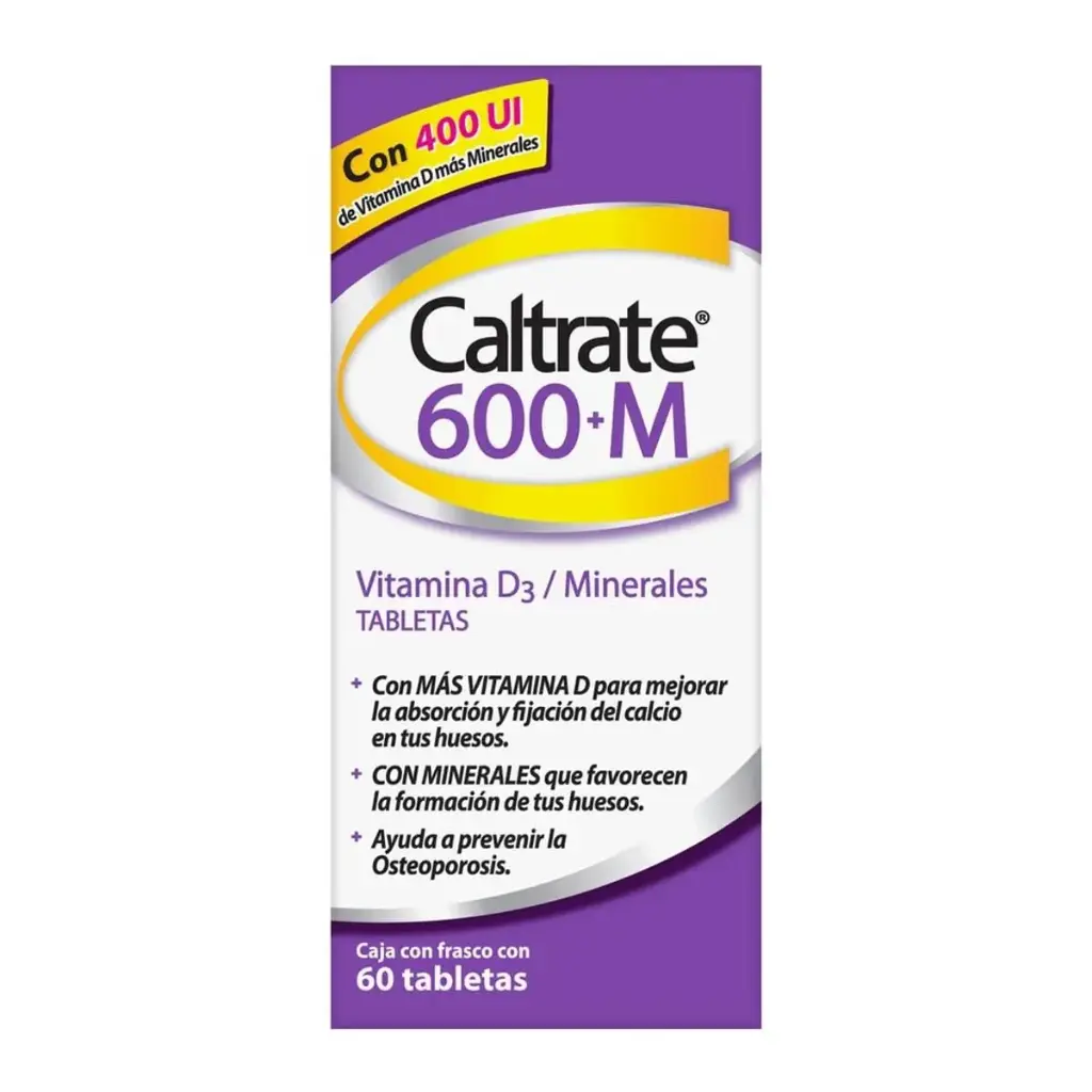CALTRATE 600+M TABLETAS C/60