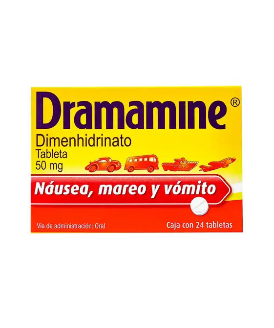 DRAMAMINE 50MG TABLETAS C/24