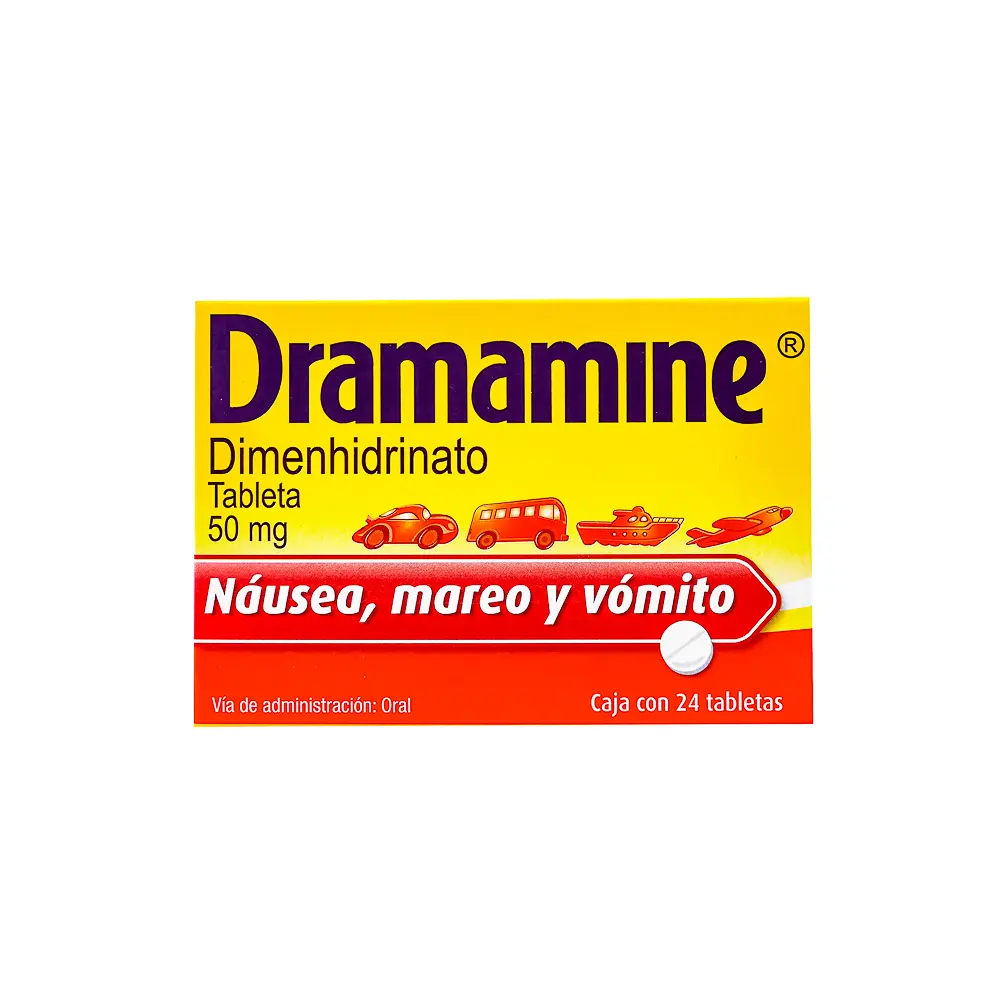DRAMAMINE 50MG TABLETAS C/24