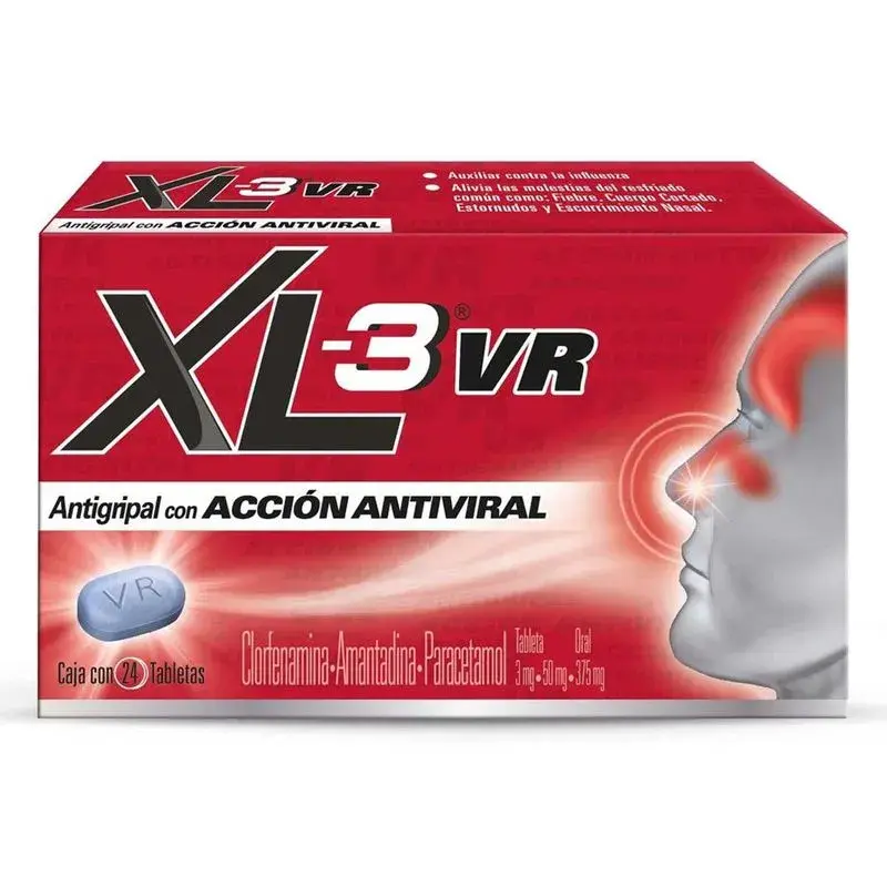 XL-3 VR TABLETAS C/24