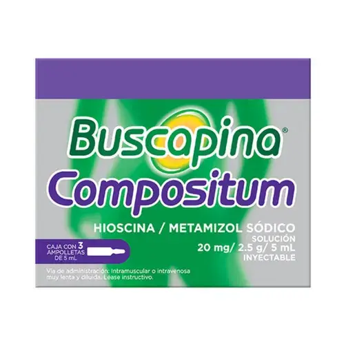 BUSCAPINA COMPOSITUM SOLUCION INYECTABLE C/3