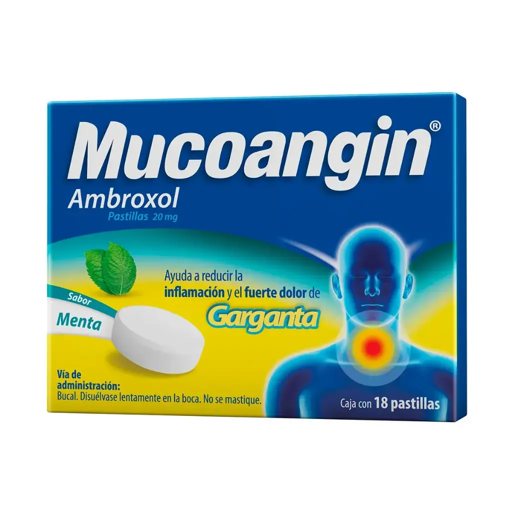 MUCOANGIN 20MG PASTILLAS C/18 (MENTA)