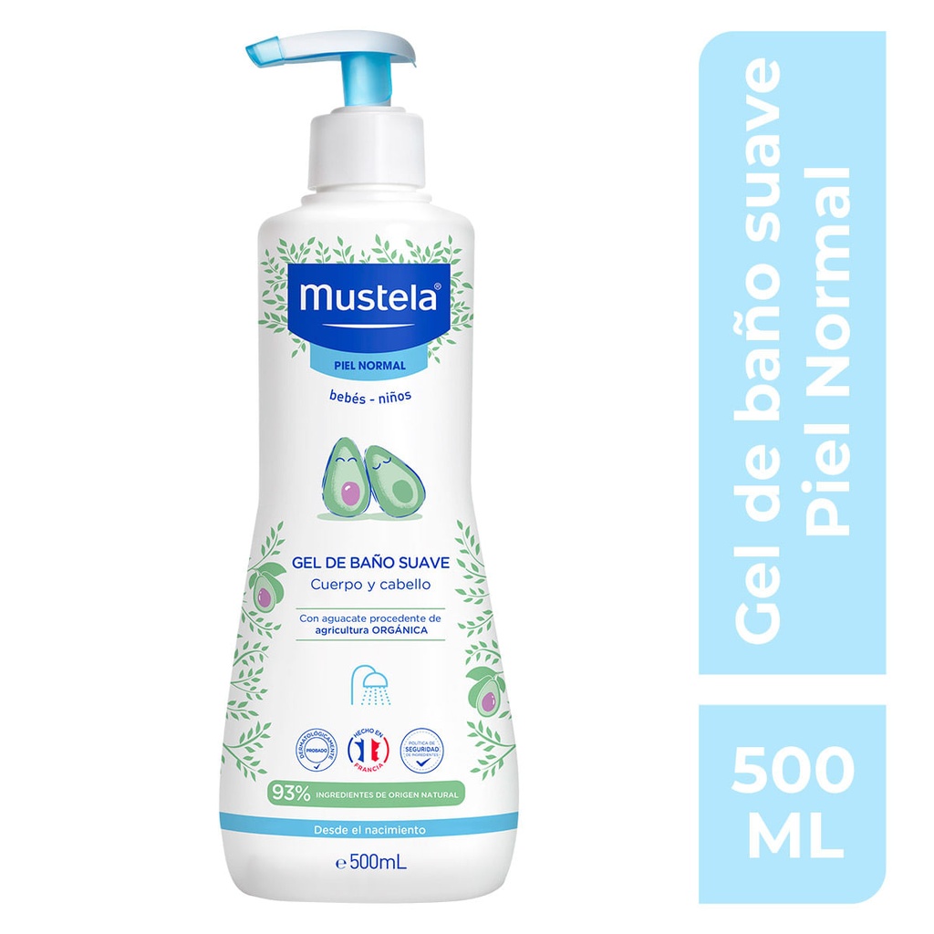 MUSTELA GEL DE BAÑO SUAVE 500ML *