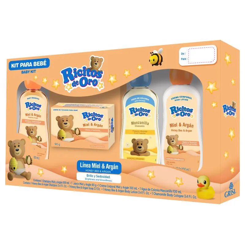 KIT RICITOS DE ORO MIEL C/4
