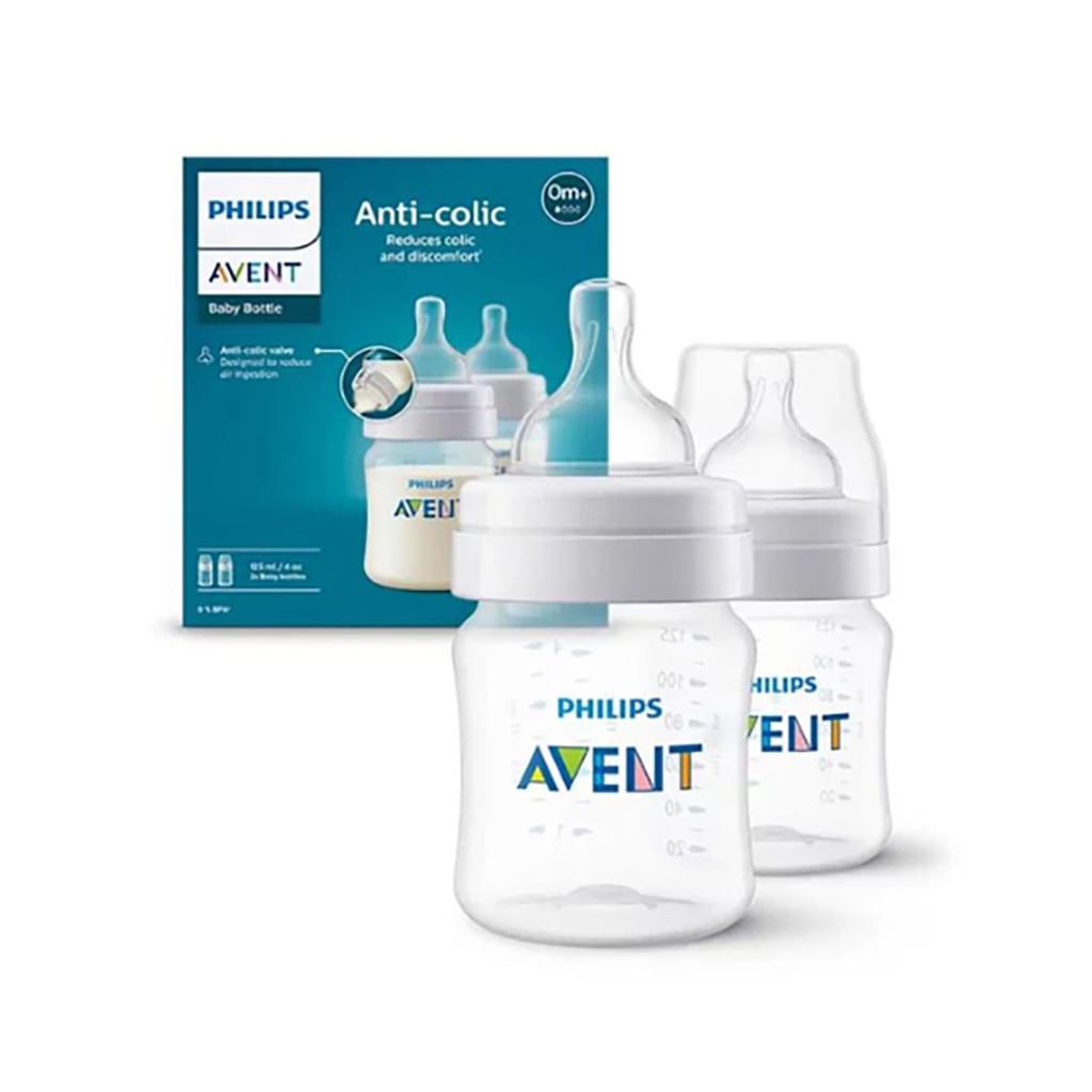 BIBERON AVENT 4OZ 125ML C/2 PZAS