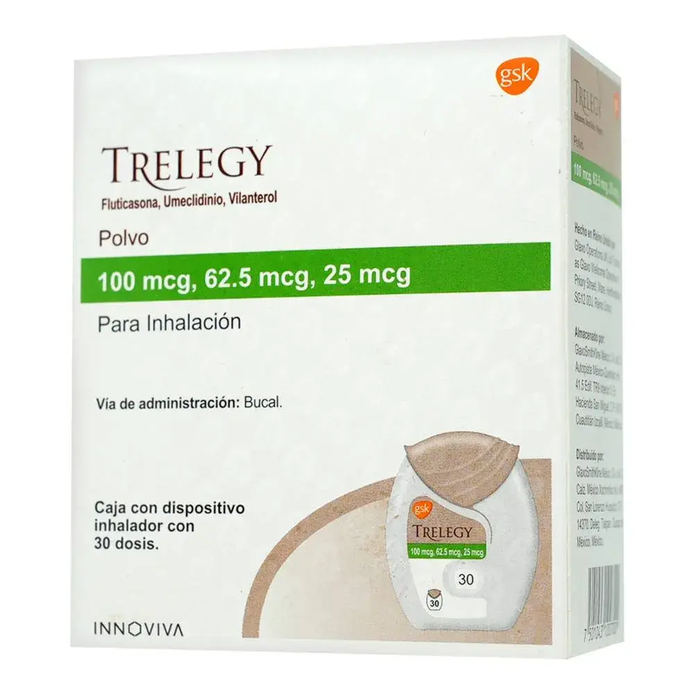 TRELEGY 100MCG POLVOINH 30 DOSIS