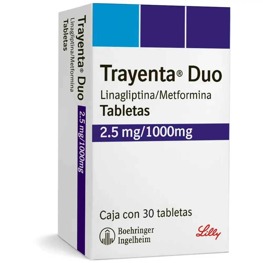 TRAYENTA DUO 2.5/1000MG TABLETAS C/30