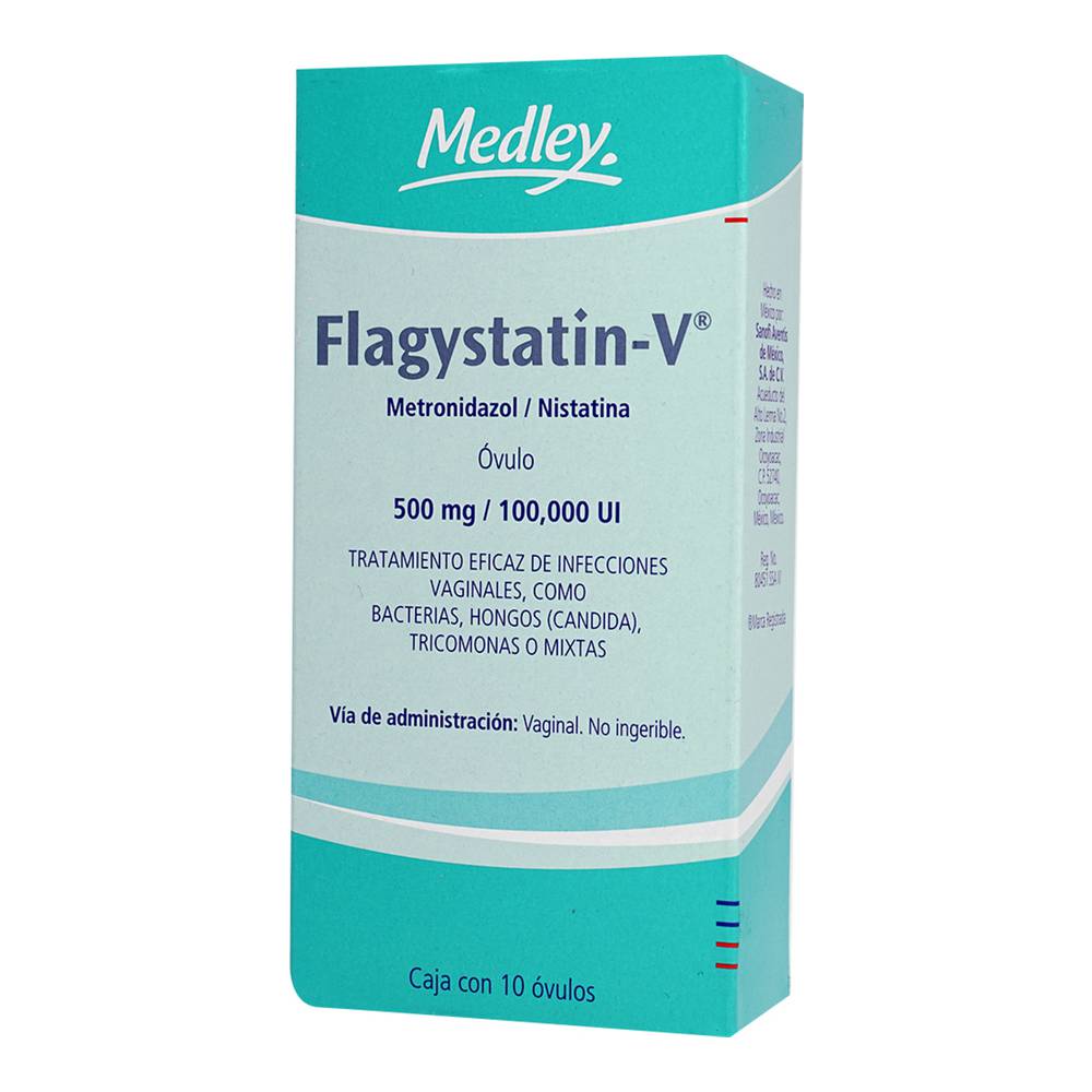 FLAGYSTATIN -V 500MG OVULOS C/10