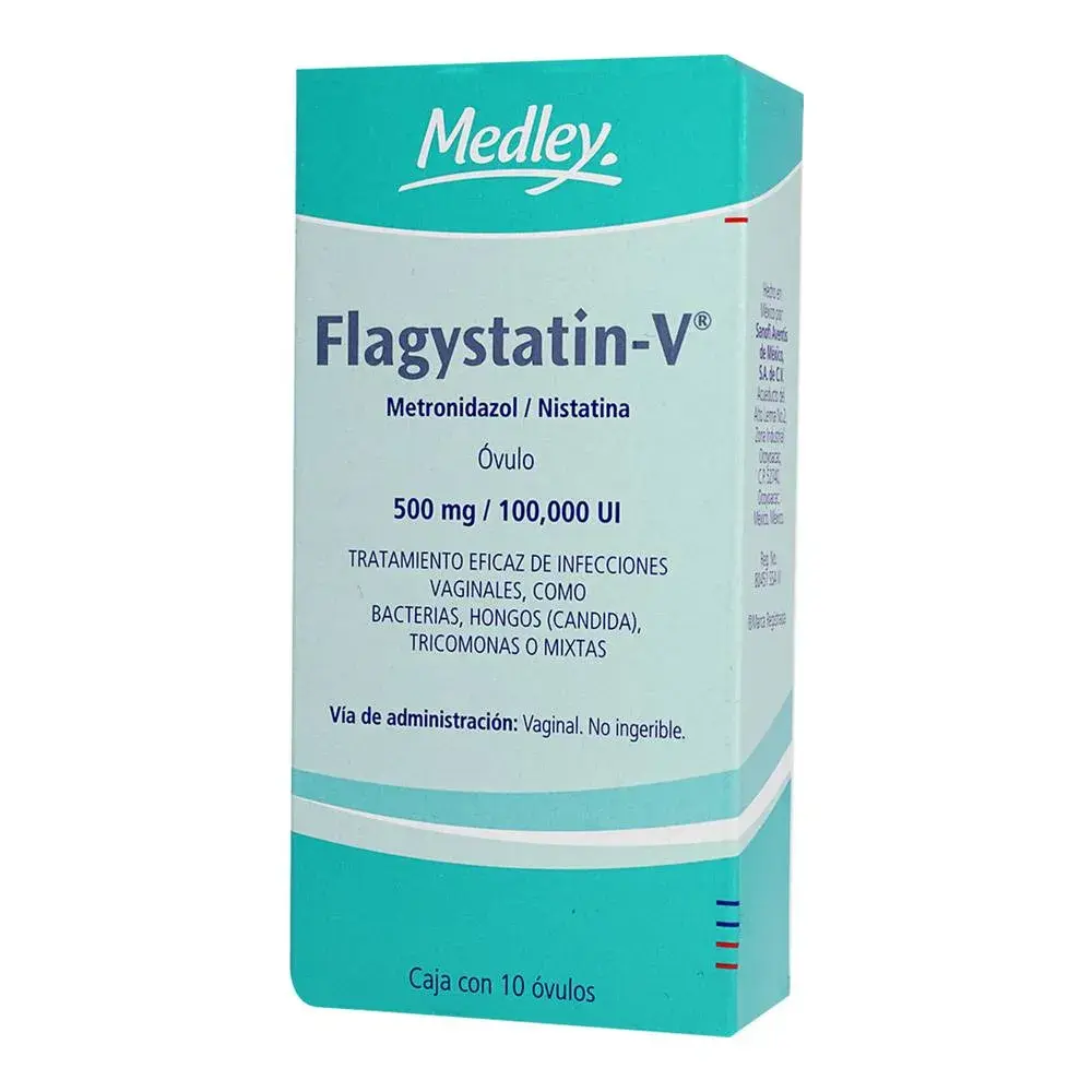 FLAGYSTATIN -V 500MG OVULOS C/10